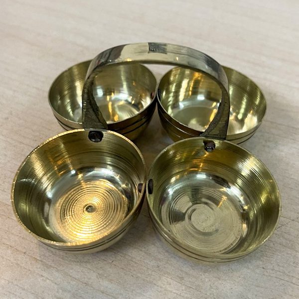 Brass Chowmukh Haldi Kumkum Roli Holder